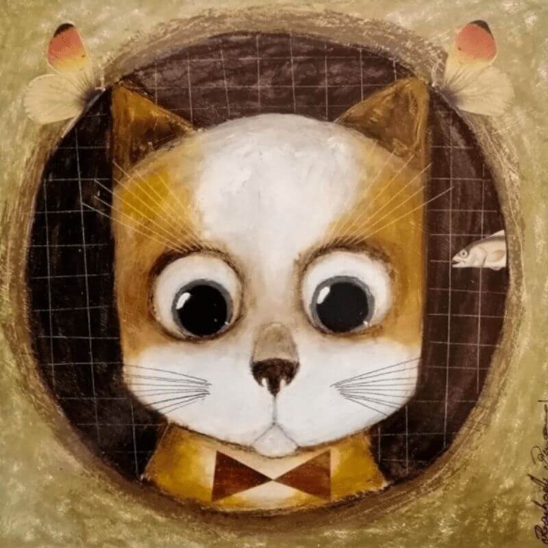 tableau de chat - collection cda